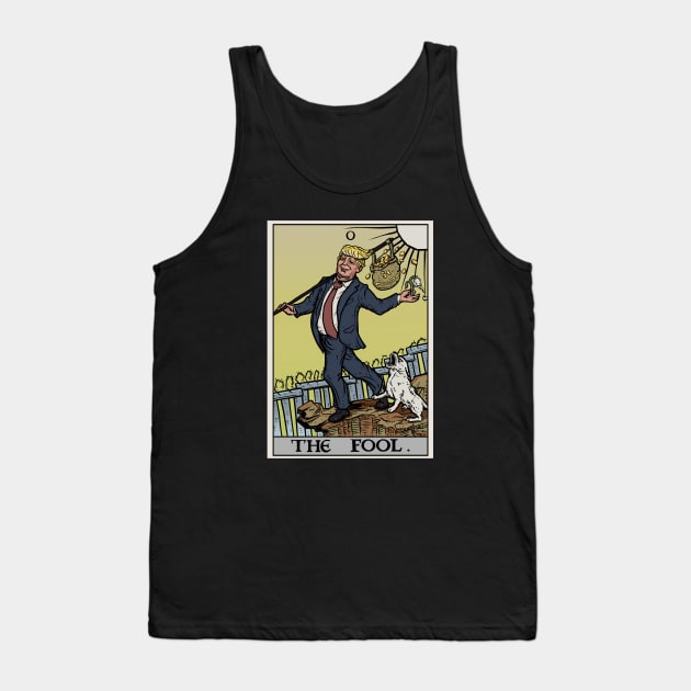 Donald Trump - The Fool Tarot Card Tank Top by TheGhoulishGarb